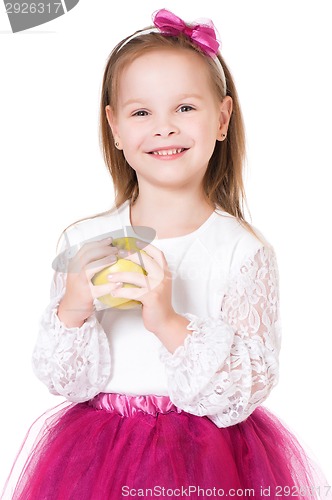 Image of Girl with apple 