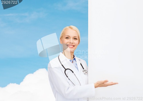 Image of smiling female doctor with stethoscope