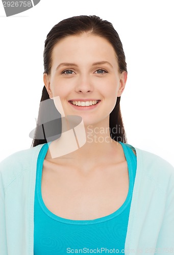 Image of smiling teenage girl in casual clothes