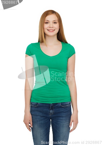 Image of smiling teenage girl in casual clothes