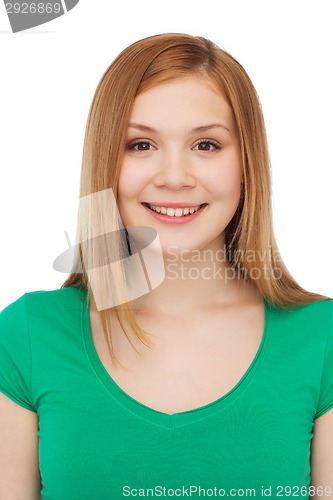 Image of smiling teenage girl in casual clothes