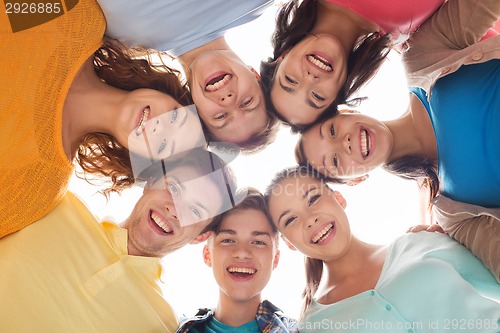 Image of group of smiling teenagers