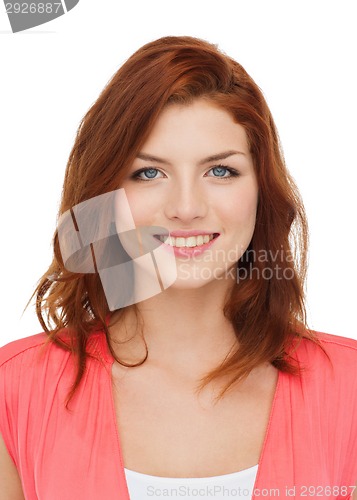 Image of smiling teenage girl in casual clothes