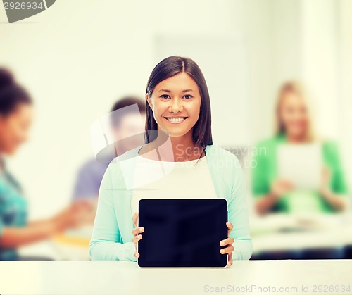 Image of businesswoman or student with tablet pc