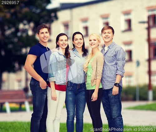 Image of group of smiling students standing