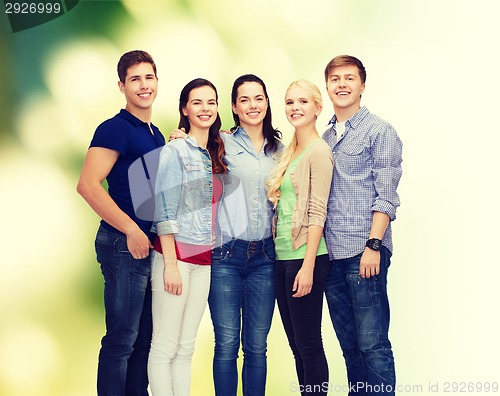 Image of group of smiling students standing