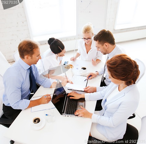 Image of business team having meeting in office