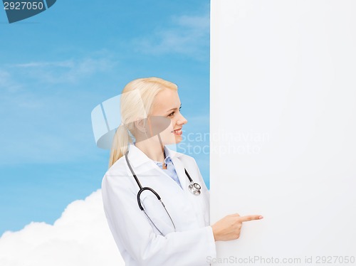 Image of smiling female doctor with stethoscope