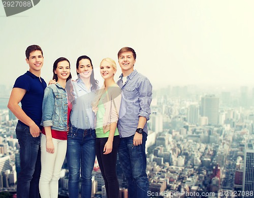 Image of group of smiling students standing