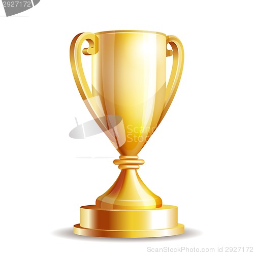 Image of Golden trophy cup