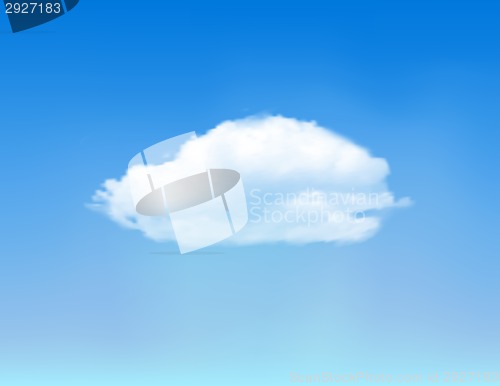 Image of Cloud on blue sky.
