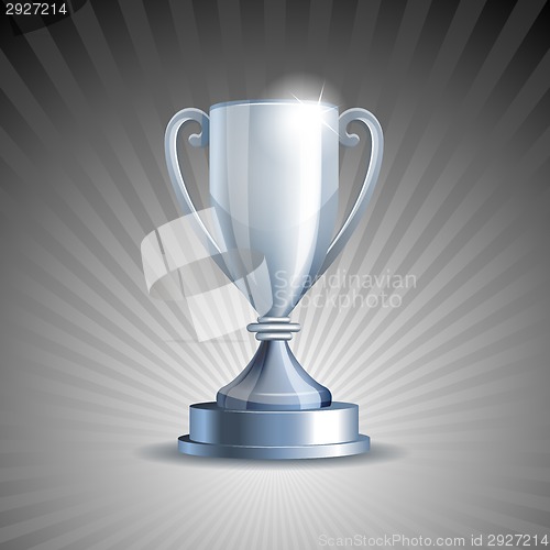 Image of Silver trophy cup