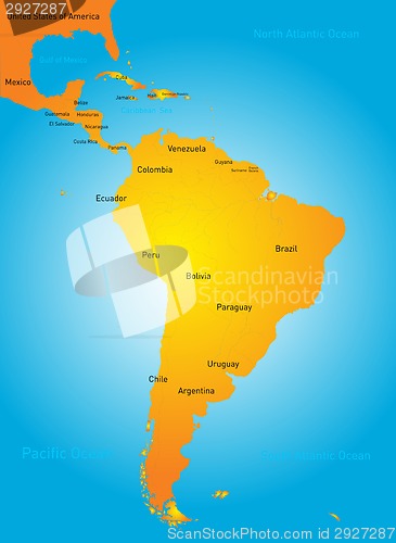 Image of South America countries