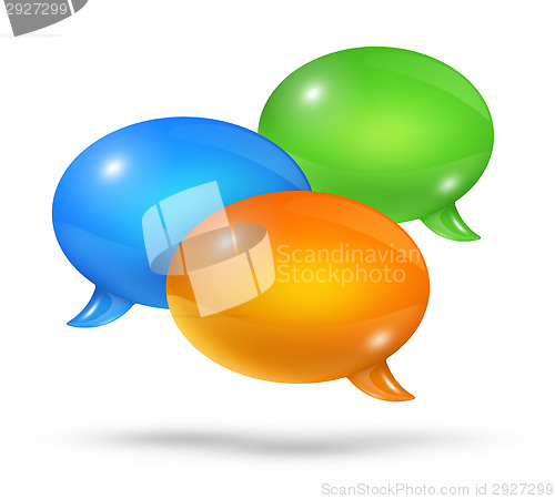Image of Group of speech bubbles