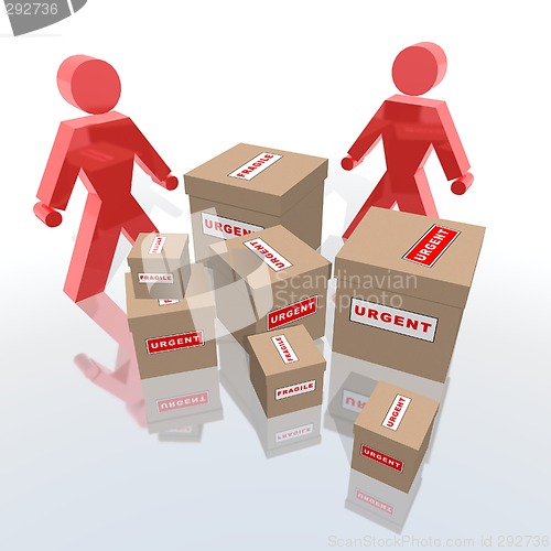 Image of urgent packages to deliver
