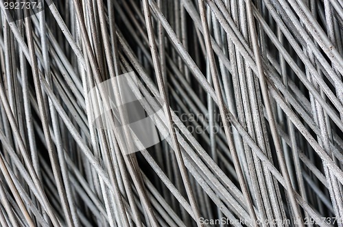 Image of hank of metal wire background