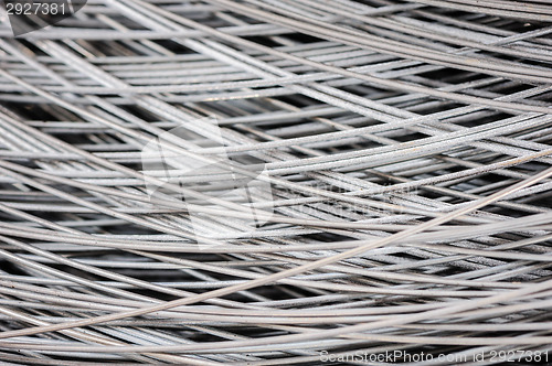 Image of hank of metal wire background