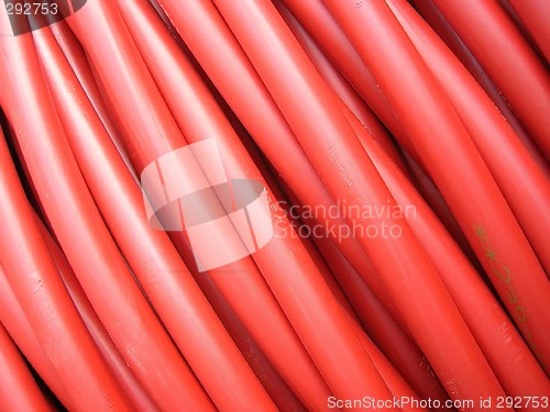 Image of red electric cable