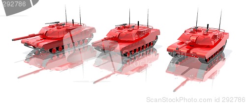 Image of red glass tank