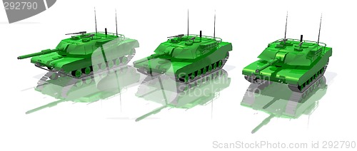 Image of green tanks