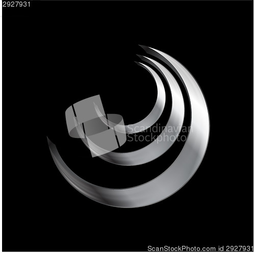 Image of Metallic logo element