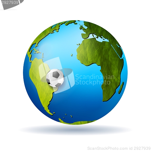 Image of Concept soccer vector background