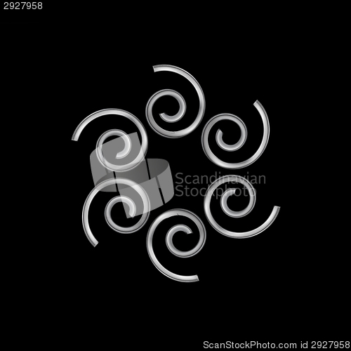 Image of Metallic logo element