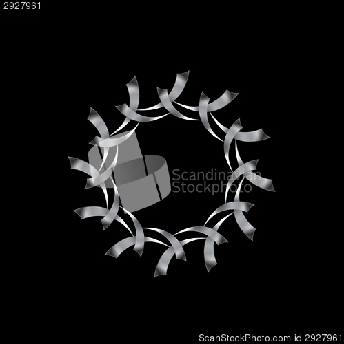 Image of Metallic logo element