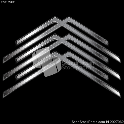 Image of Metallic logo element