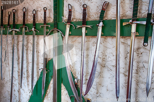 Image of collection of ancient swords