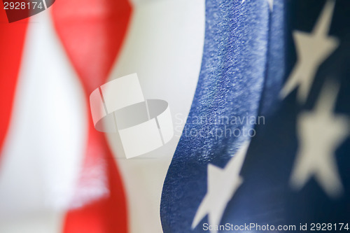 Image of american flag abstract