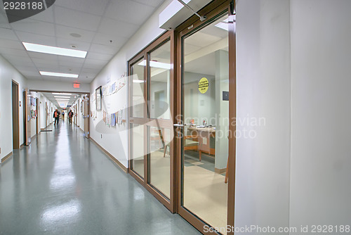 Image of hospital corridor hallway