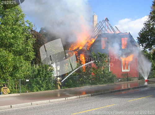 Image of House on fire