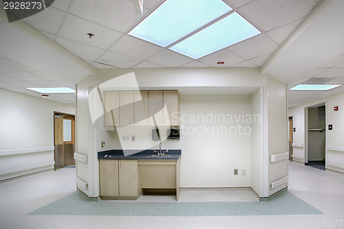 Image of hospital corridor hallway