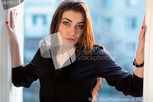 Image of Portrait of beautiful young woman