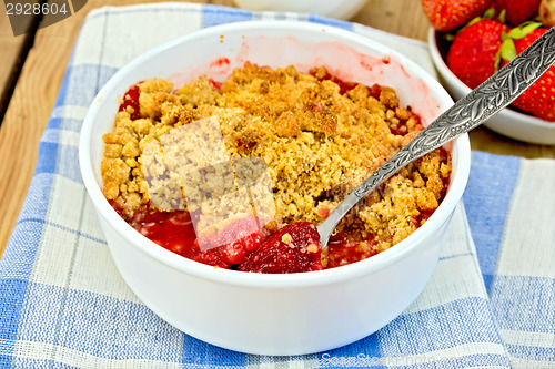 Image of Crumble strawberry on board