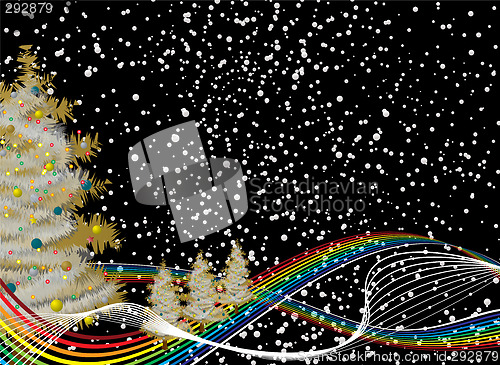 Image of rainbow christmas
