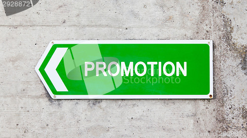 Image of Green sign - Promotion