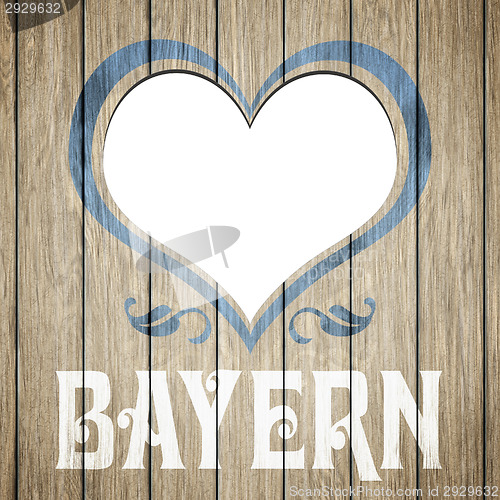 Image of wooden heart Bavaria