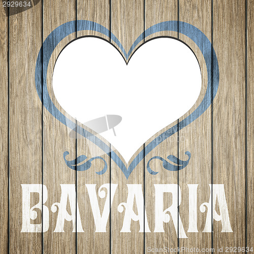 Image of wooden heart Bavaria