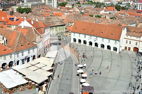 Image of Sibiu city aerial view