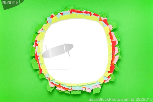 Image of Hole in paper