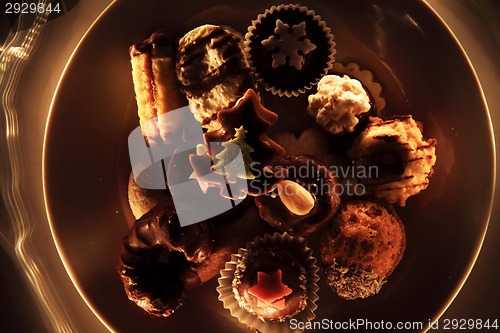 Image of czech homemade christmas cookies  