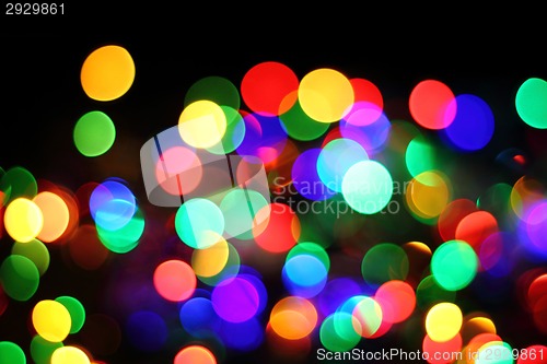 Image of christmas lights background