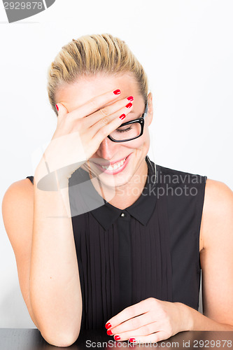 Image of Relaxed business woman portrait