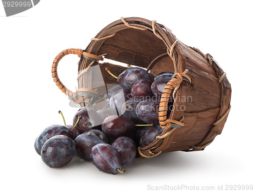 Image of Plums in a basket