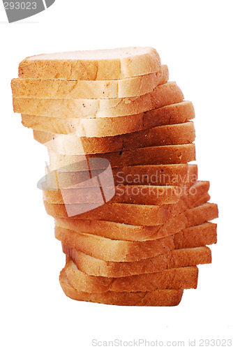 Image of toast bread tower