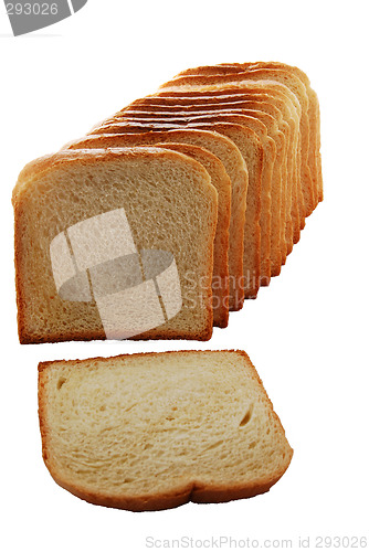 Image of bread slices line up