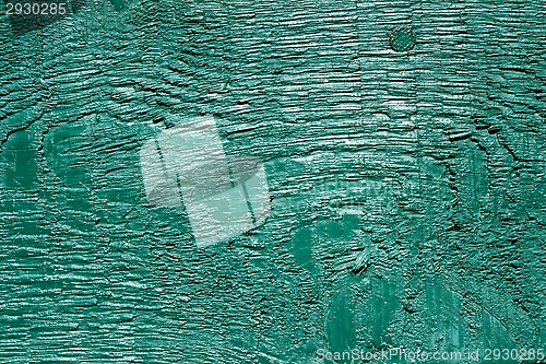 Image of Old painted turquoise board