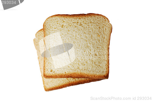 Image of toast bread slices isolated